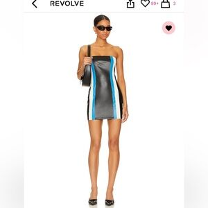 Fatima Moto Dress in Blue Multi